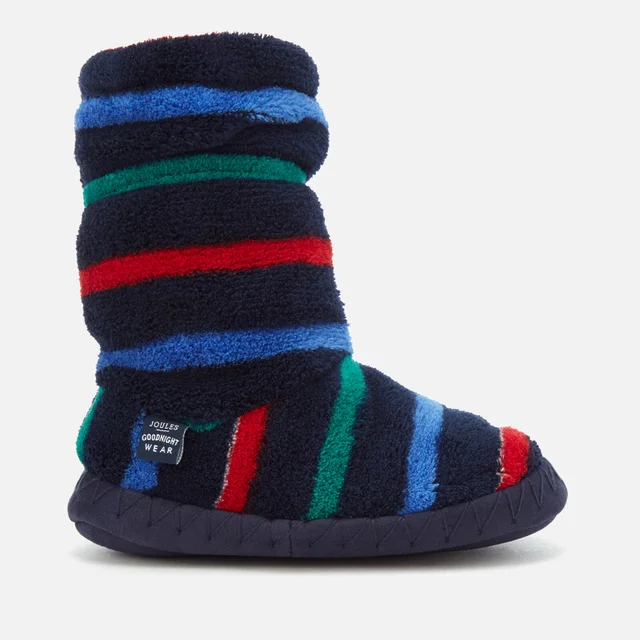 Joules Kids' Padabout Fleece Lined Slipper Socks - Multi Stripe