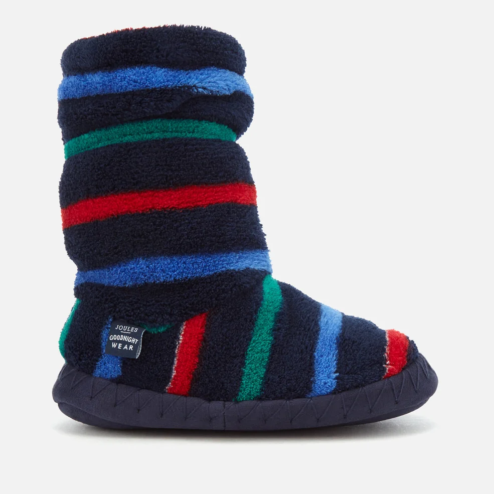 Joules Kids' Padabout Fleece Lined Slipper Socks - Multi Stripe Image 1