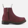 Dr. Martens Women's 2976 Grizzly Leather Zip Chelsea Boots - Cherry Red - Image 1