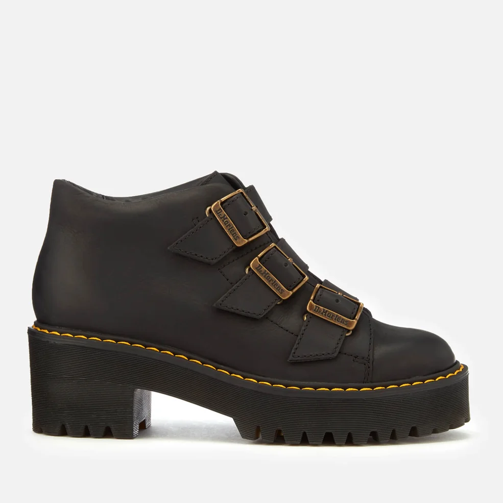 Dr. Martens Women's Coppola Leather Buckle Heeled Boots - Black Image 1