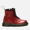 Dr. Martens Toddlers' 1460 I Glitter Lace Up Boots - Red Multi - Image 1