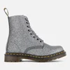 Dr. Martens Women's 1460 Glitter Pascal 8-Eye Boots - Pewter - Image 1