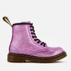 Dr. Martens Kids' 1460 T Glitter Lace Up Boots - Dark Pink - Image 1