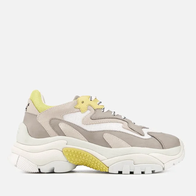 Ash Women's Addict Chunky Runner Style Trainers - Grey/Off White/Yellow