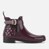 Hunter Women's Refined Gloss Quilted Chelsea Boots - Oxblood - Image 1