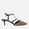 Dune Women's Cristyn T Bar Pony Court Shoes - Leopard - Image 1