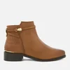 Dune Women's Peppey Leather Flat Ankle Boots - Tan - Image 1