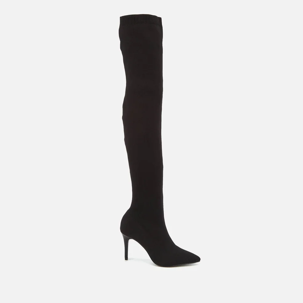 Carvela Women's Gasp Stretch Thigh High Heeled Boots - Black Image 1