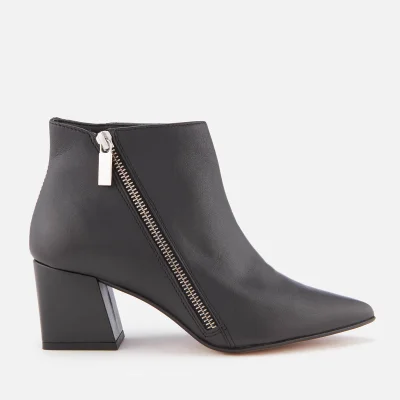 Carvela Women's Signet Leather Heeled Ankle Boots - Black