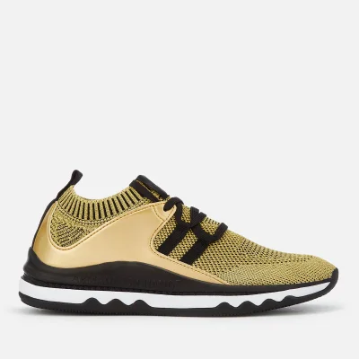 Armani Exchange Women's Knitted Running Style Trainers - Gold