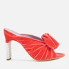 Mulberry Women's Velvet Heeled Mules - Coral - Image 1