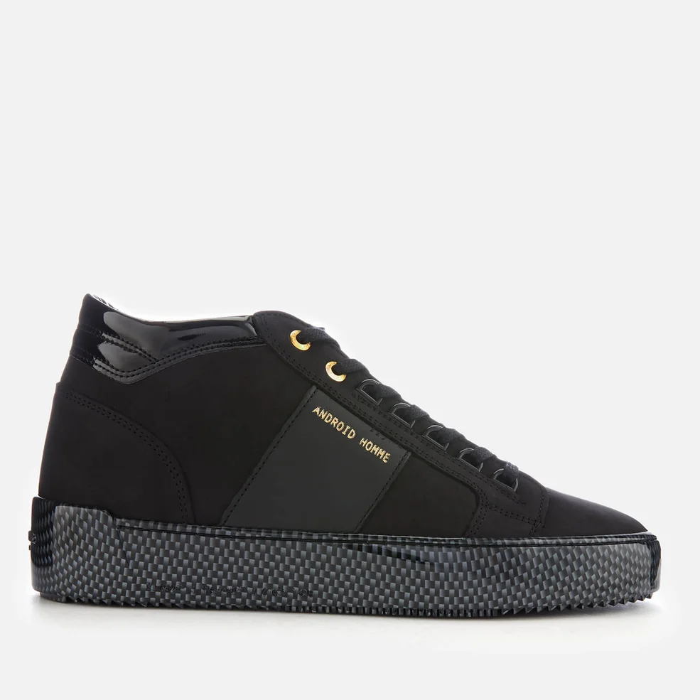Android Homme Men's Propulsion Mid Leather Trainers - Black Image 1