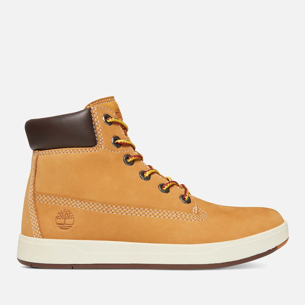 Timberland Kids' Davis Square 6 Inch Leather Boots - Wheat Image 1