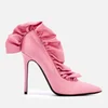 MSGM Women's Frill Court Shoes - Pink - Image 1