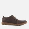 Clarks Men's Vargo Plain Leather Derby Shoes - Dark Brown - Image 1