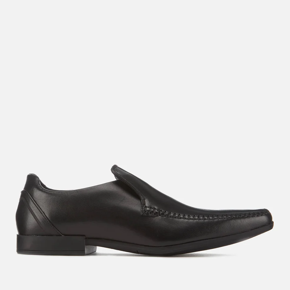 Clarks Men's Glement Seam Leather Slip-On Shoes - Black Image 1
