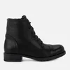 Clarks Women's Adelia Stone Leather Lace Up Boots - Black - Image 1