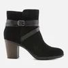 Clarks Women's Enfield Coco Suede Heeled Ankle Boots - Black - Image 1