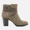 Clarks Women's Enfield Coco Suede Heeled Ankle Boots - Olive - Image 1