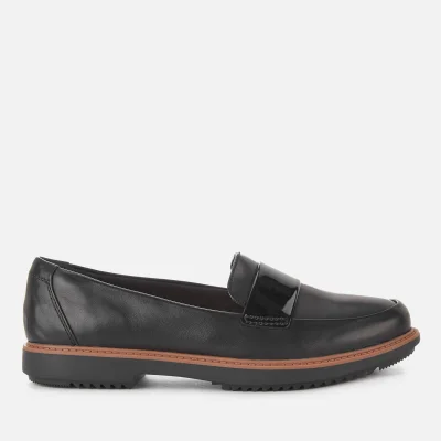 Clarks Women's Raisie Arlie Leather Loafers - Black
