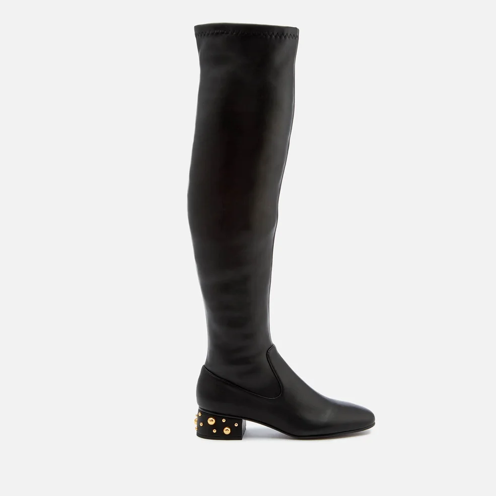 See By Chloé Women's Embellished Heel Thigh High Boots - Nero Image 1