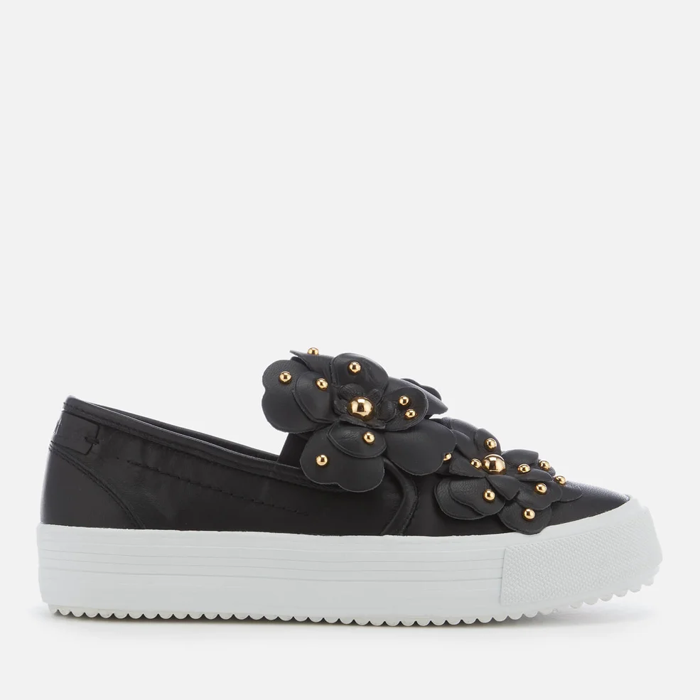 See By Chloé Women's Embellished Slip-On Flatform Trainers - Nero Image 1
