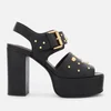 See By Chloé Women's Embellished Platform Heeled Sandals - Black - Image 1