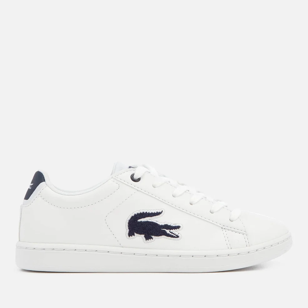Lacoste Kids' Carnaby Evo 318 1 Trainers - White/Navy Image 1