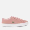 Lacoste Kid's Straightset 318 1 Trainers - Pink/Natural - Image 1