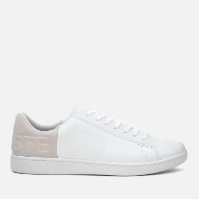 Lacoste Men's Carnaby Evo 318 6 Leather/Suede Trainers - White/Light Grey