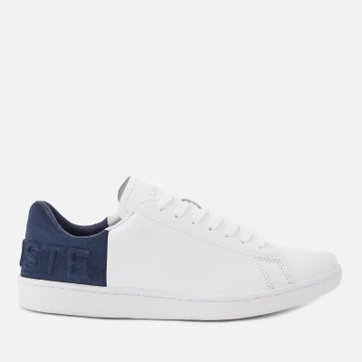 Lacoste Women's Carnaby Evo 318 3 Leather/Suede Trainers - White/Navy