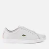 Lacoste Women's Carnaby Evo 318 6 Leather Trainers - Light Grey/White - Image 1