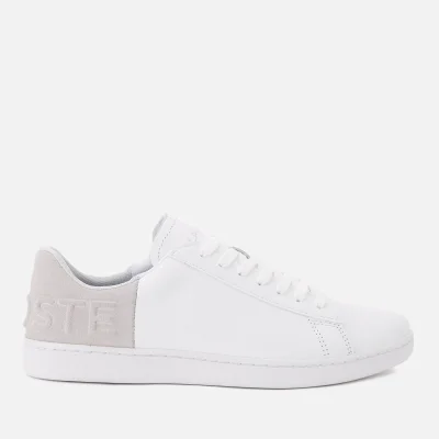 Lacoste Women's Carnaby Evo 318 3 Leather/Suede Trainers - White/Light Grey