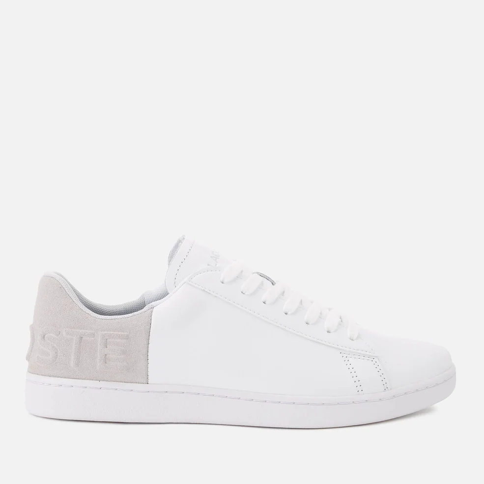 Lacoste Women's Carnaby Evo 318 3 Leather/Suede Trainers - White/Light Grey Image 1
