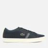 Lacoste Men's Straightset Sport 318 1 Leather Trainers - Navy/Natural - Image 1