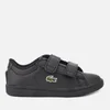 Lacoste Toddler's Carnaby Evo 118 4 Velcro Trainers - Black/Black - Image 1