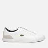 Lacoste Men's Lerond 318 3 Leather/Suede Trainers - White/Navy - Image 1