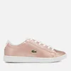 Lacoste Kids' Carnaby Evo 318 2 Trainers - Pink/White - Image 1