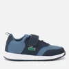 Lacoste Kid's Light 318 1 Textile Runner Style Trainers - Navy/Dark Blue - Image 1