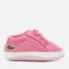 Lacoste Babies' L.12.12 Crib 318 1 Trainers - Pink/White - Image 1
