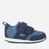 Lacoste Toddler's Light 318 1 Textile Runner Style Trainers - Navy/Dark Blue - Image 1