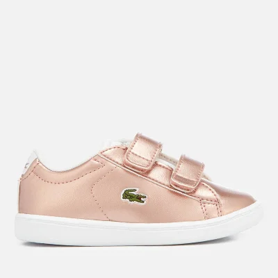 Lacoste Toddler's Carnaby Evo 318 2 Velcro Trainers - Pink/White