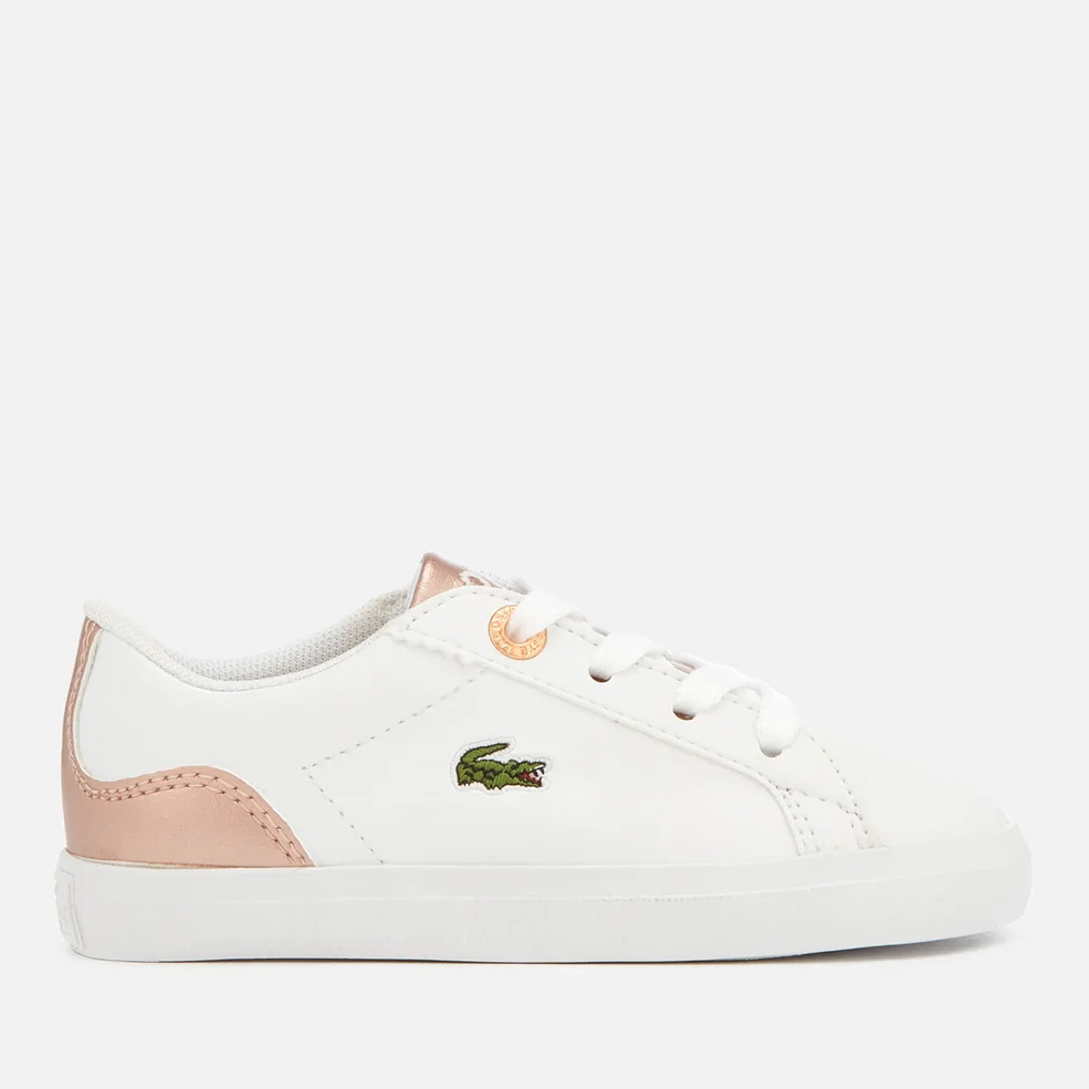 Lacoste Toddler's Lerond 318 3 Trainers - White/Pink Image 1