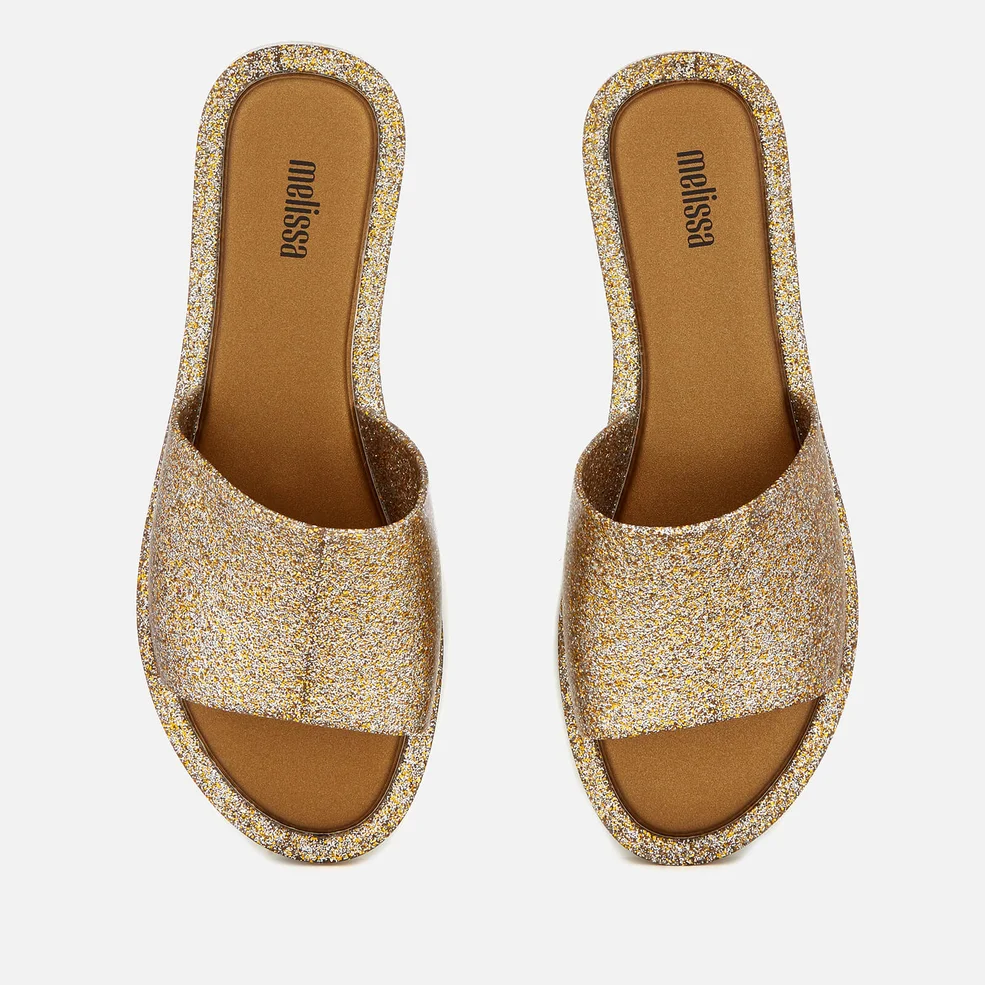 Melissa Women's Soul Slide Sandals - Gold Glitter Image 1