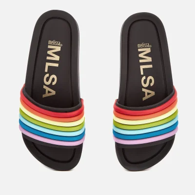 Melissa Women's Beach Slide Rainbow 20 Sandals - Black