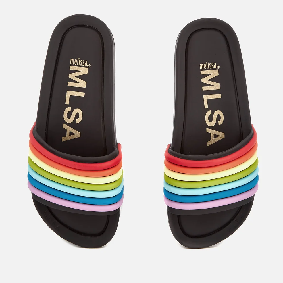 Melissa Women's Beach Slide Rainbow 20 Sandals - Black Image 1