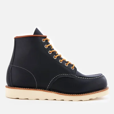 Red Wing Men's 6 Inch Moc Toe Leather Lace Up Boots - Navy Portage