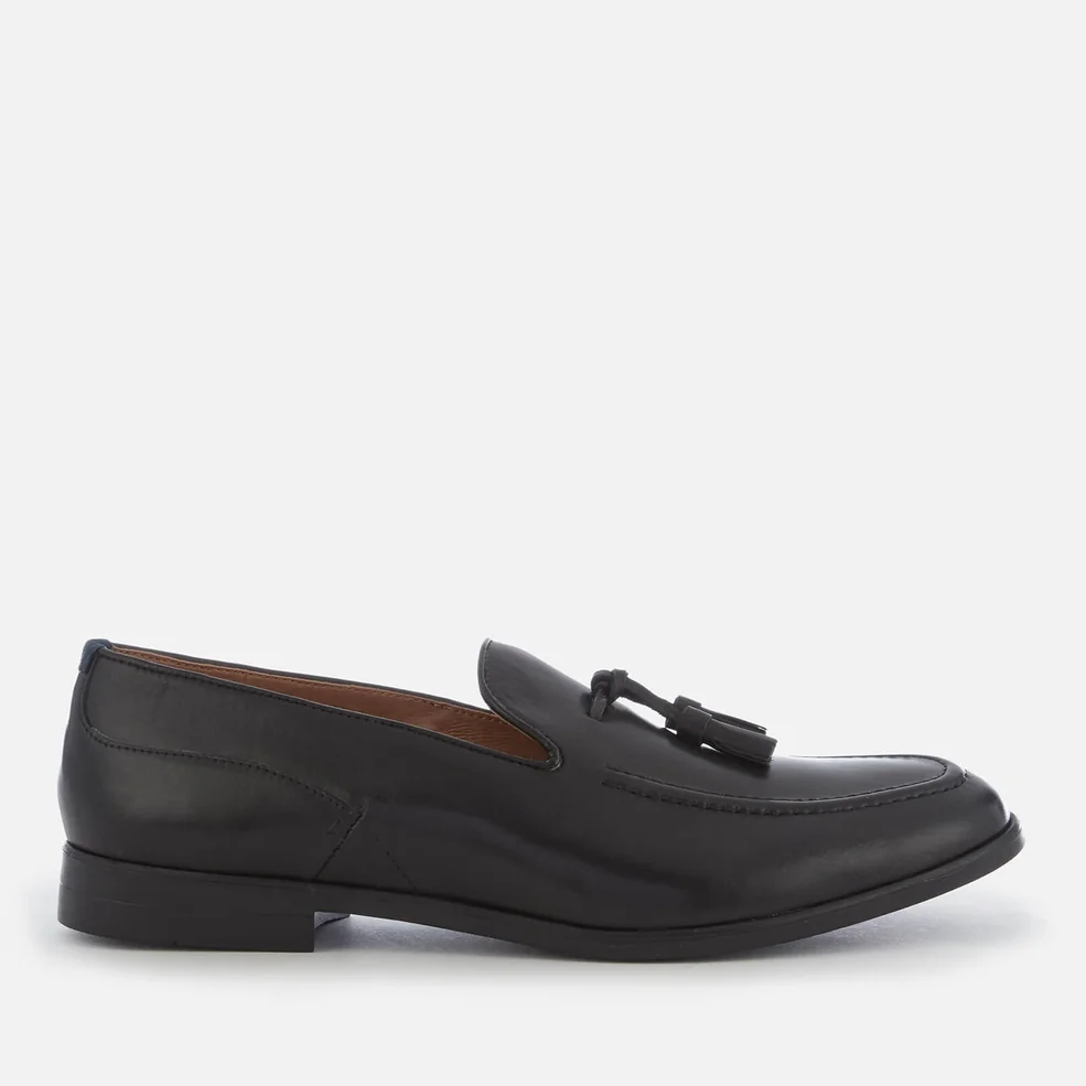 Hudson London Men's Aylsham Leather Tassle Loafers - Black Image 1