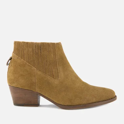 Hudson London Women's Ernest Suede Heeled Ankle Boots - Tan