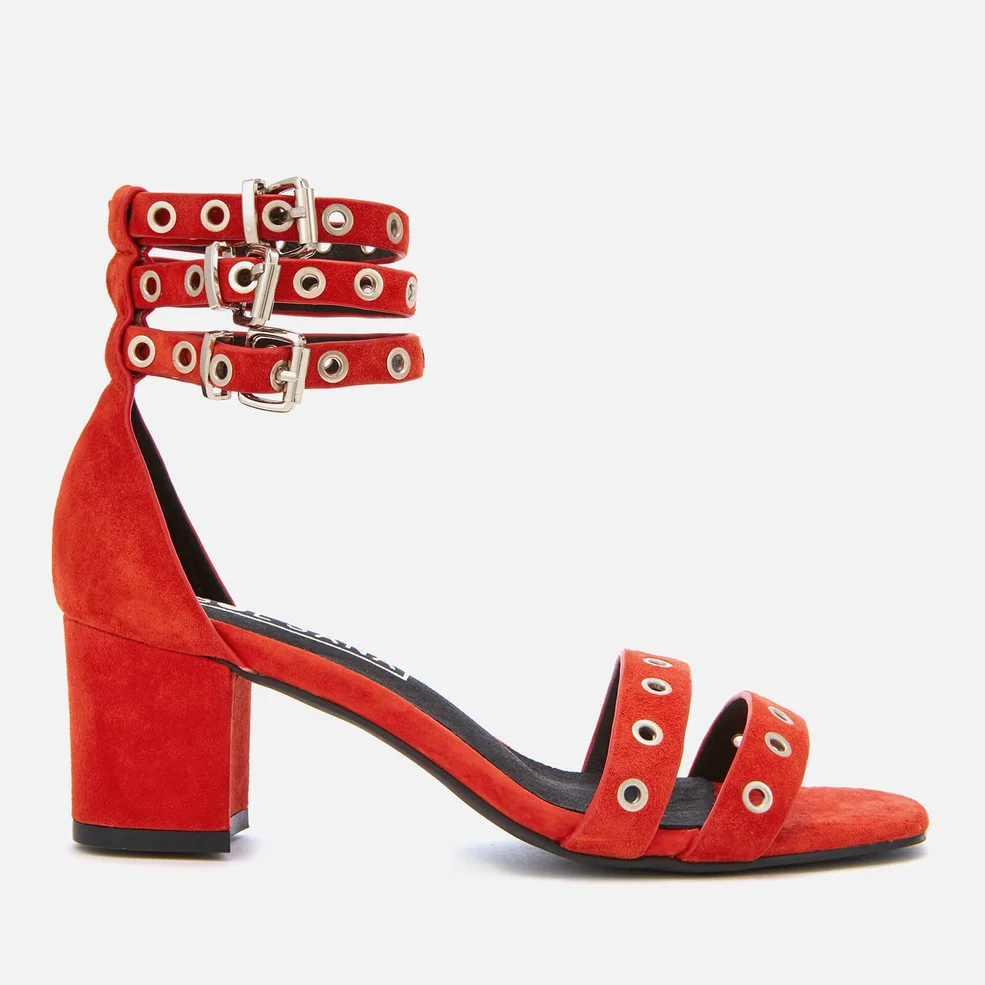 Sol Sana Women's Sugar Suede Heeled Sandals - Red Image 1